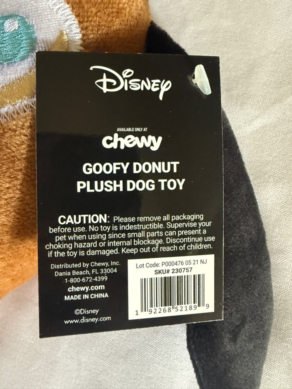 Disney Chewy Exclusive Plush Mickey & Goofy Donut Squeak & Crinkle Toy Set - Picture 5 of 14